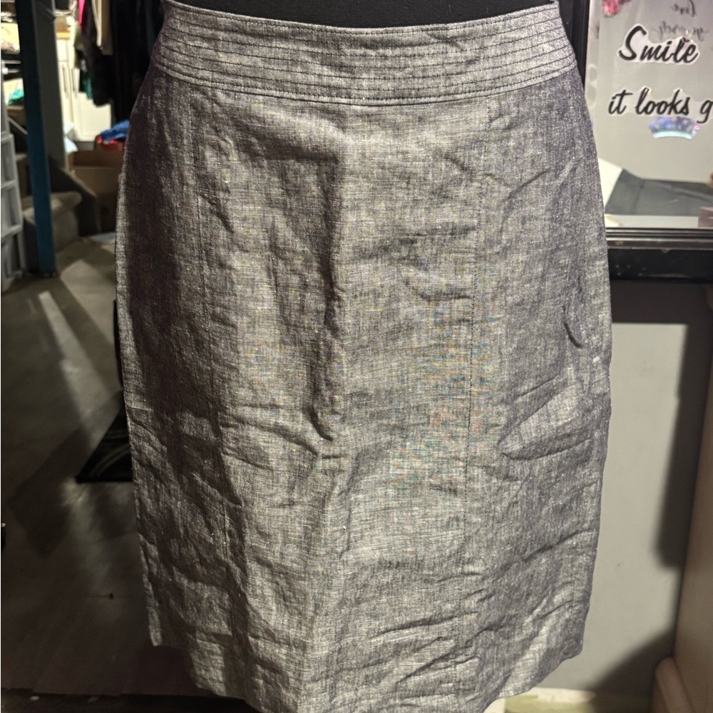 Banana Republic Silver Pencil Skirt